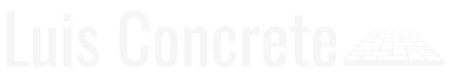 luis concrete logo white